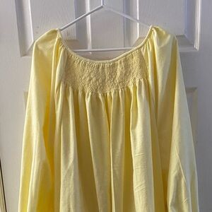 Smocked Flannel Nightgown